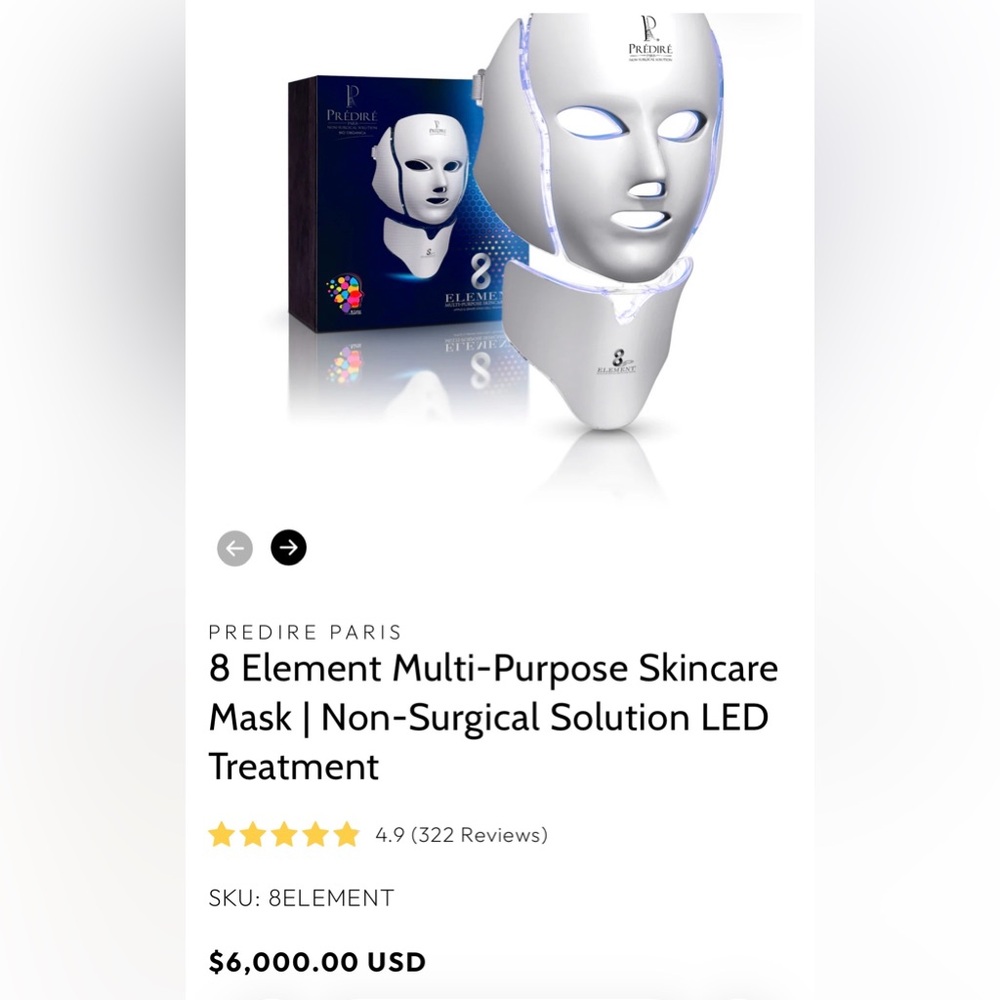 White LED Skincare Mask